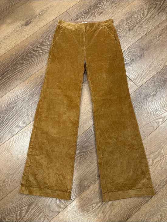 Babaton Pants - Babaton Corduroy Wide-Leg Pants in Camel size 2